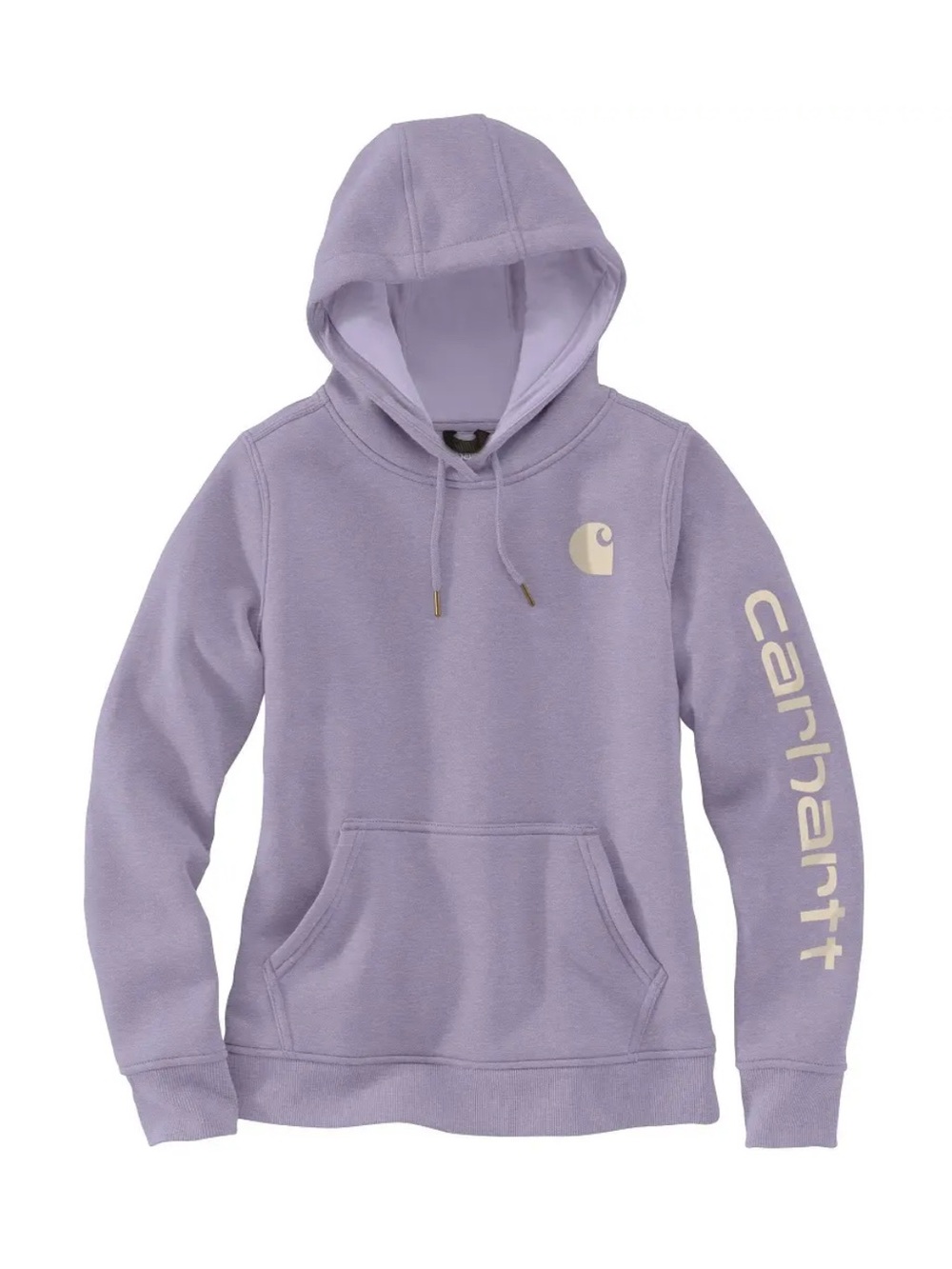Carhartt® girl’s Relaxed Fit Logo Sleeve Graphic Sweatshirt, Lavender